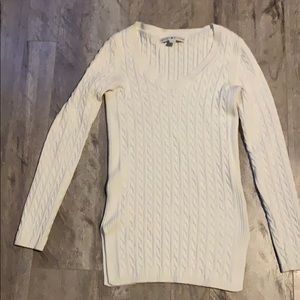 Creamy white Tommy Hilfiger Size Small Sweater